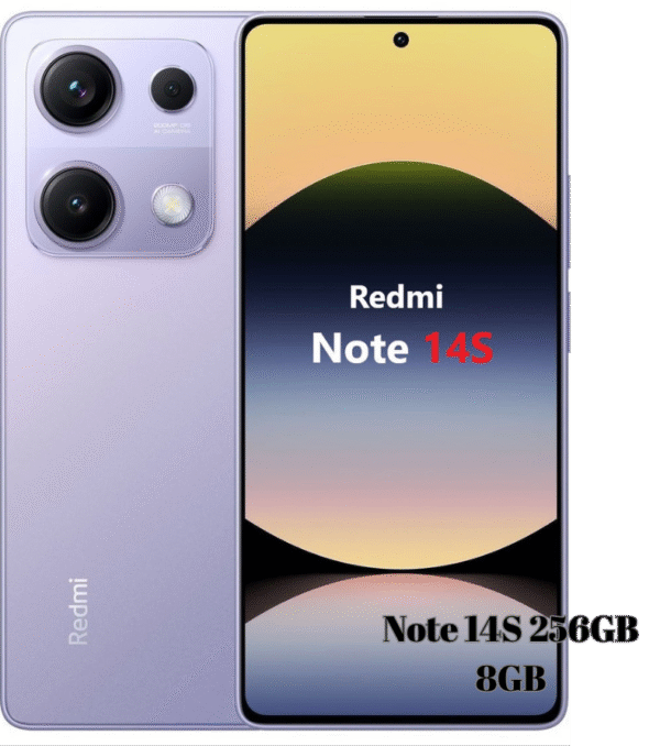 نمای جلویی Redmi Note 14S با نمایشگر AMOLED